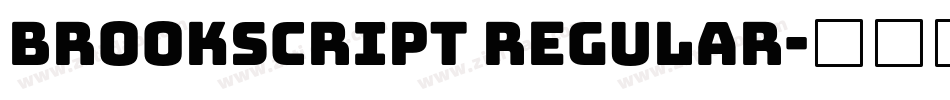 Brookscript Regular字体转换
